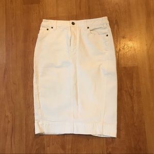 Altuzarra for JCrew | White Denim skirt